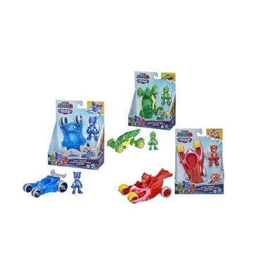 Pj Masks- veicolo Deluxe con personaggio