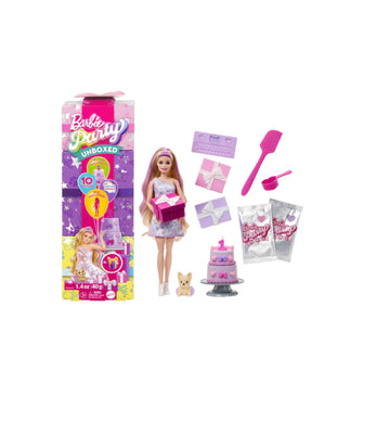 Barbie- Party Surprise con 10 soprese 2 modelli