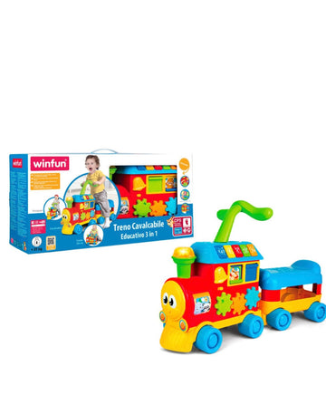 Winfun- Treno cavalcabile 3in1 educativo