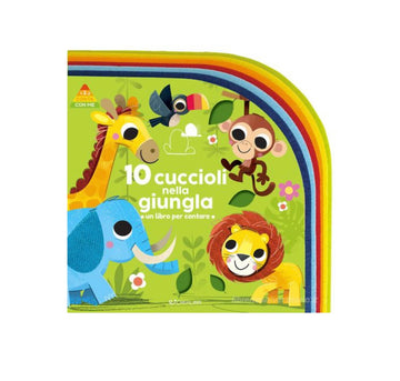 Crea Libri- 10 cuccioli nella giungla libro sensoriale