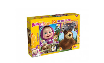 Masha&Orso- Puzzle maxi floor doubleface 24 pezzi