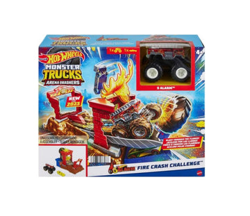 Hotwheels- Monster truck arena smashers fire crash challenge 5 alarm
