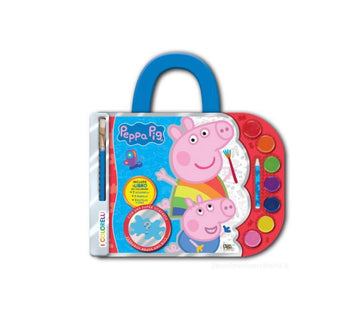 Peppa Pig- Valigetta con acquarelli
