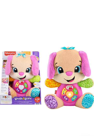 Fisher Price- Peluche interattivo sorellina di cagnolino Smart Stage