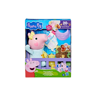 Peppa Pig- Baby Evie interattiva con accessori