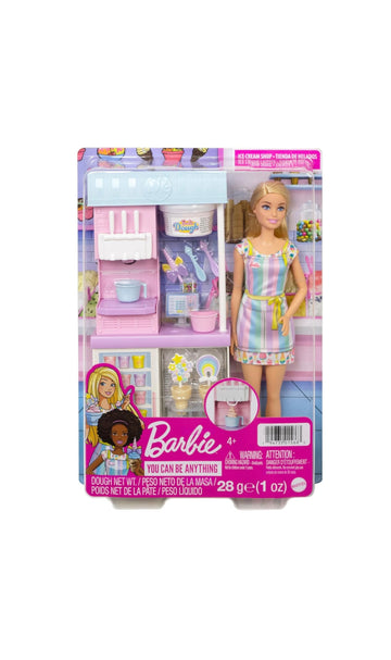 Barbie- Playset la gelateria con accessori