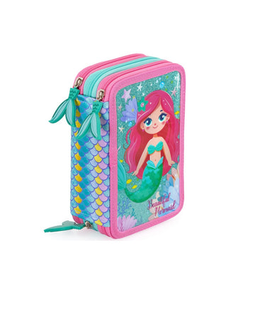 Julian Ross- Astuccio 3 zip completo sirena Glitter 2025/26