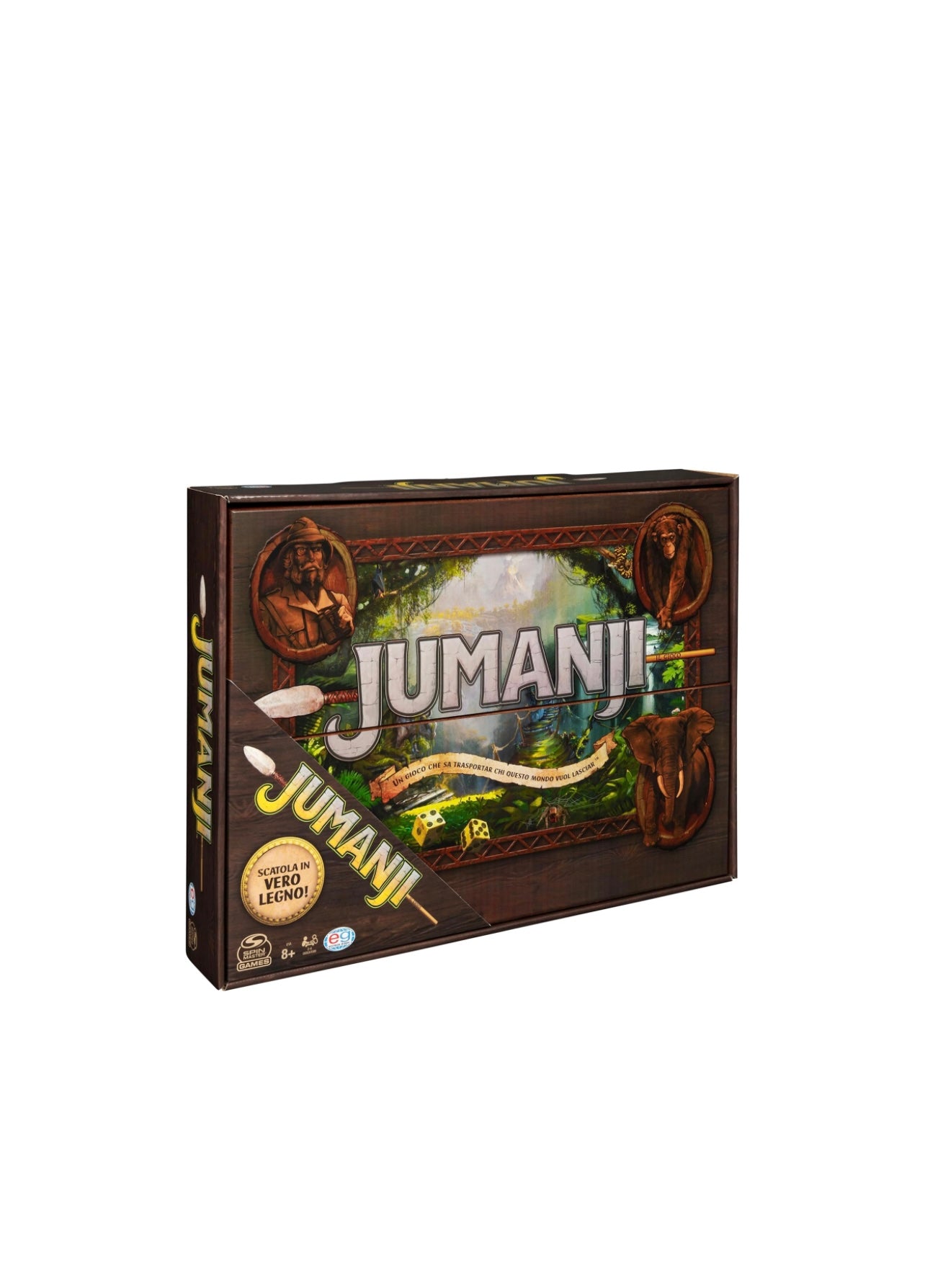 Spin Master- Jumanji gioco da tavolo in legno