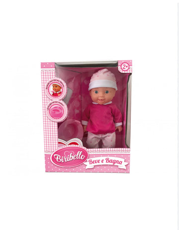 Biribello- bambolotto beve e fa pipì con accessori