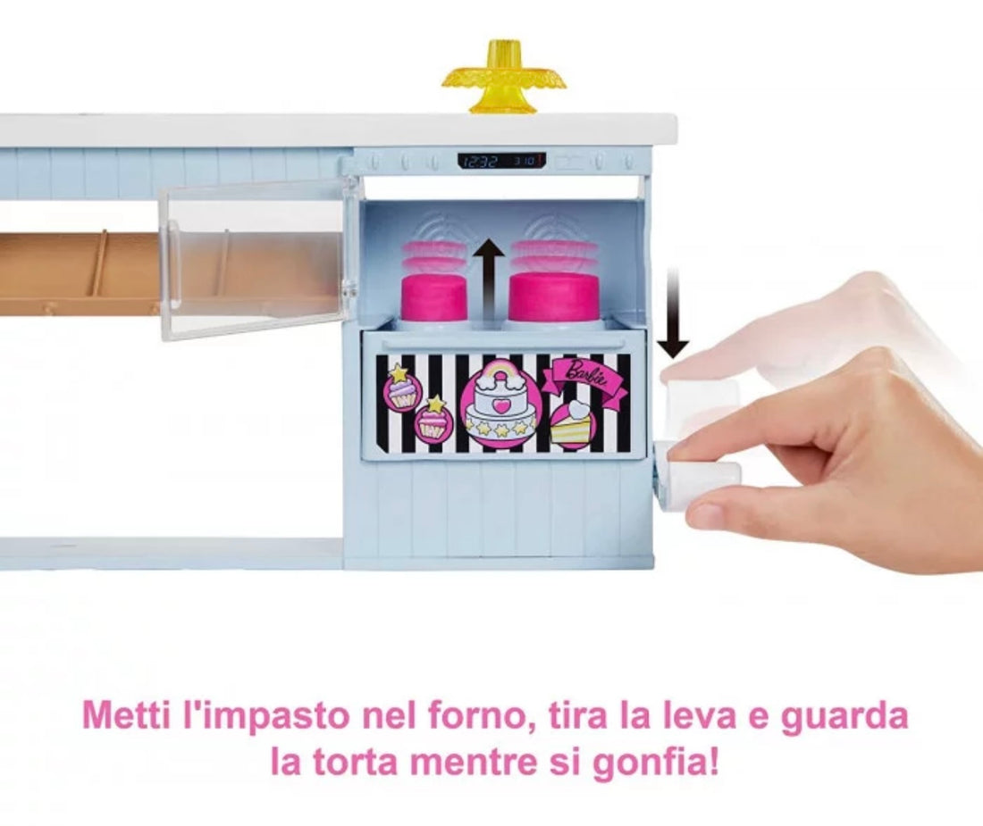 Barbie - Playset pasticceria con accessori