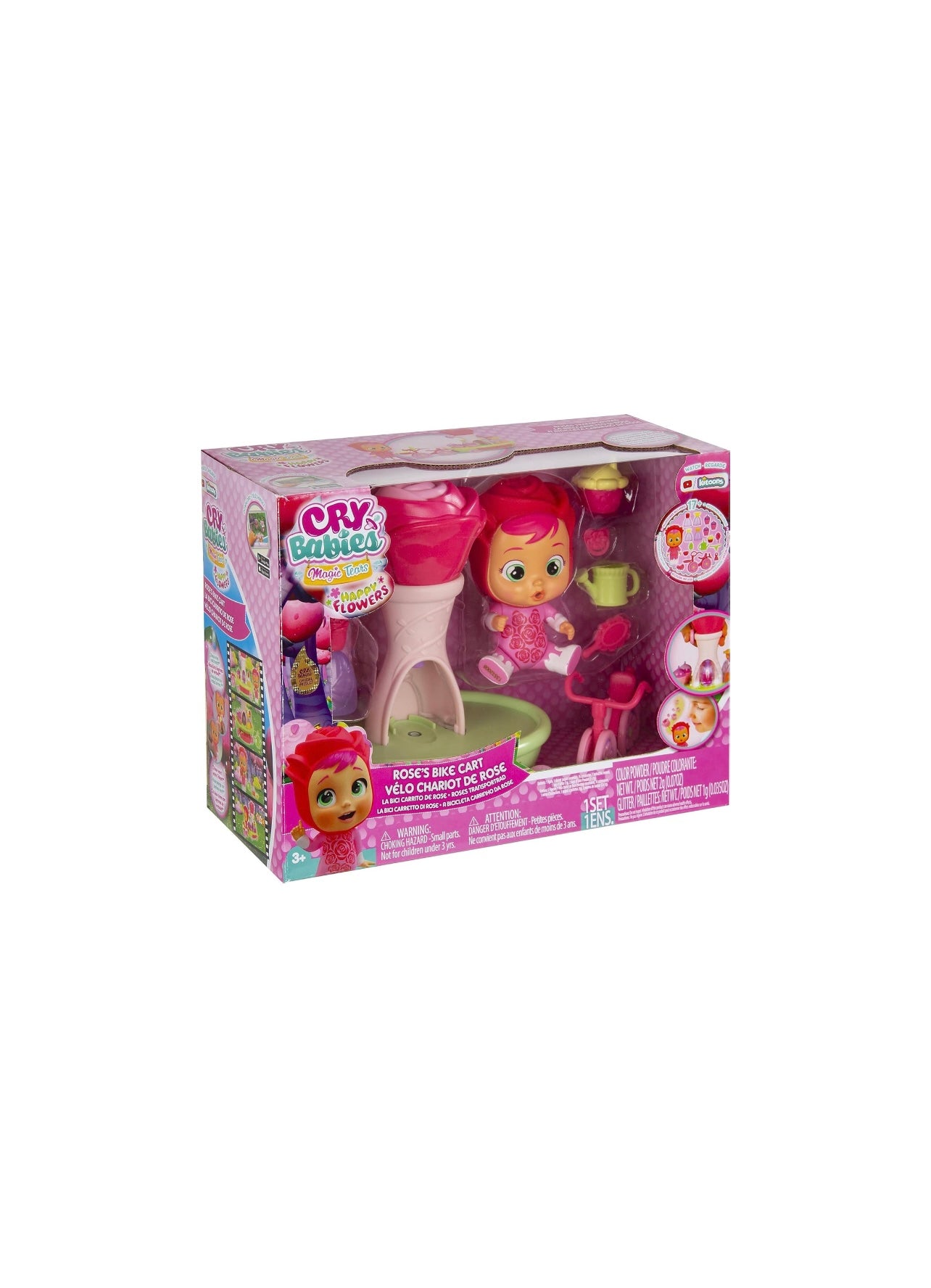 Cry Babies- Playset happy flowers con accessori