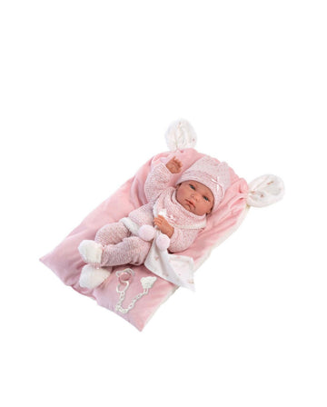 Llorens- Bambola in vinile Nica 40cm con cuscino