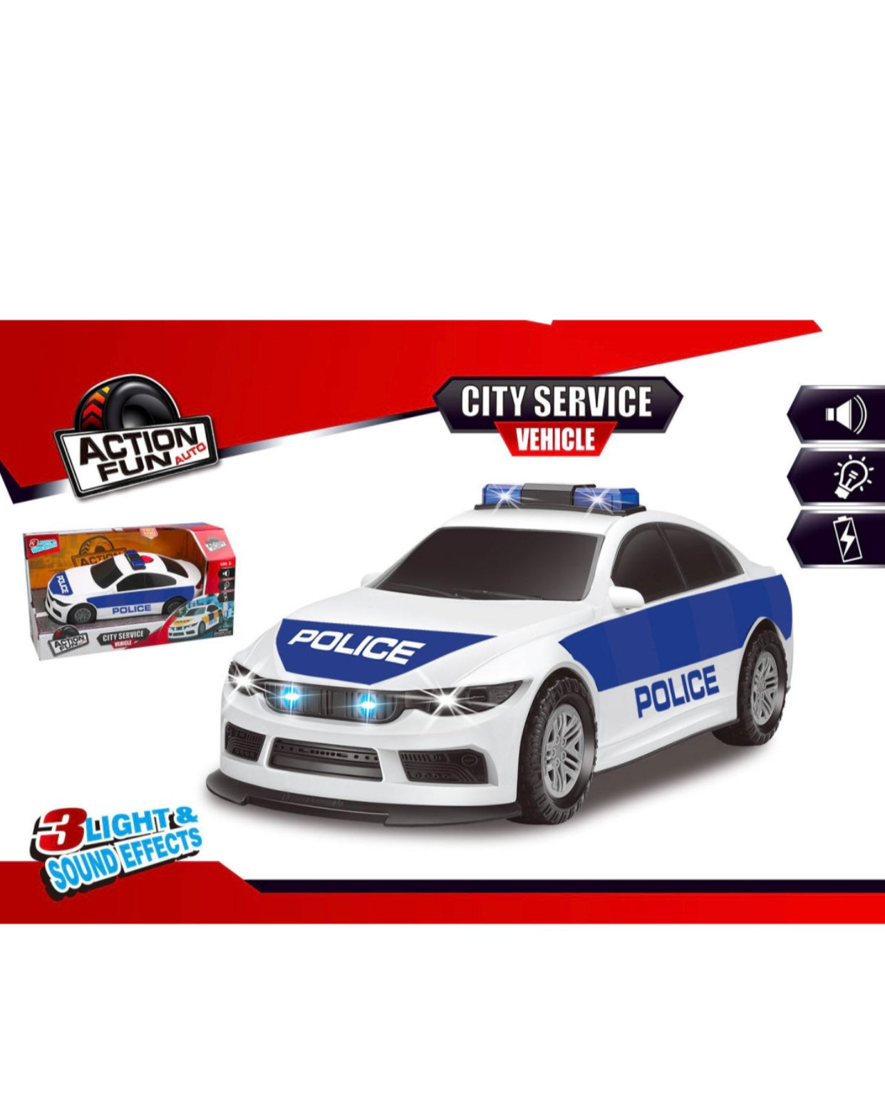 Kool Speed- Auto Police grande luci e suoni frizione