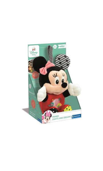 Baby Clementoni- Disney Minnie Mouse peluche interattivo luci e melodie