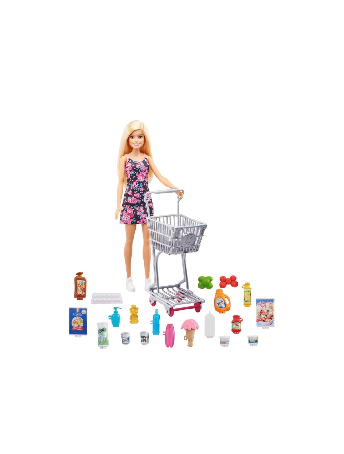 Barbie- Shopping con carrello e accessori