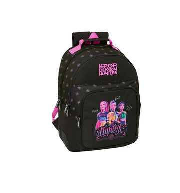 K pop- Demon Hunters zaino doppio scomparto Black