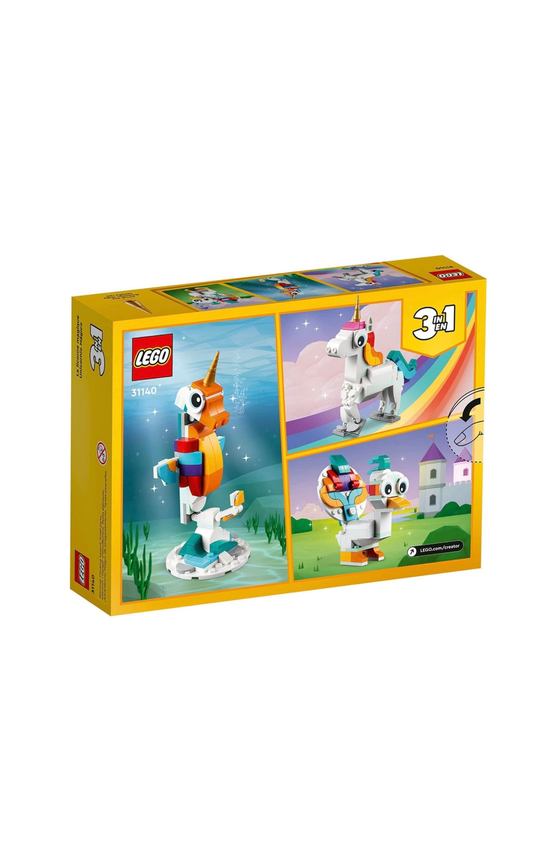 Lego- Creator unicorno magico 3in1