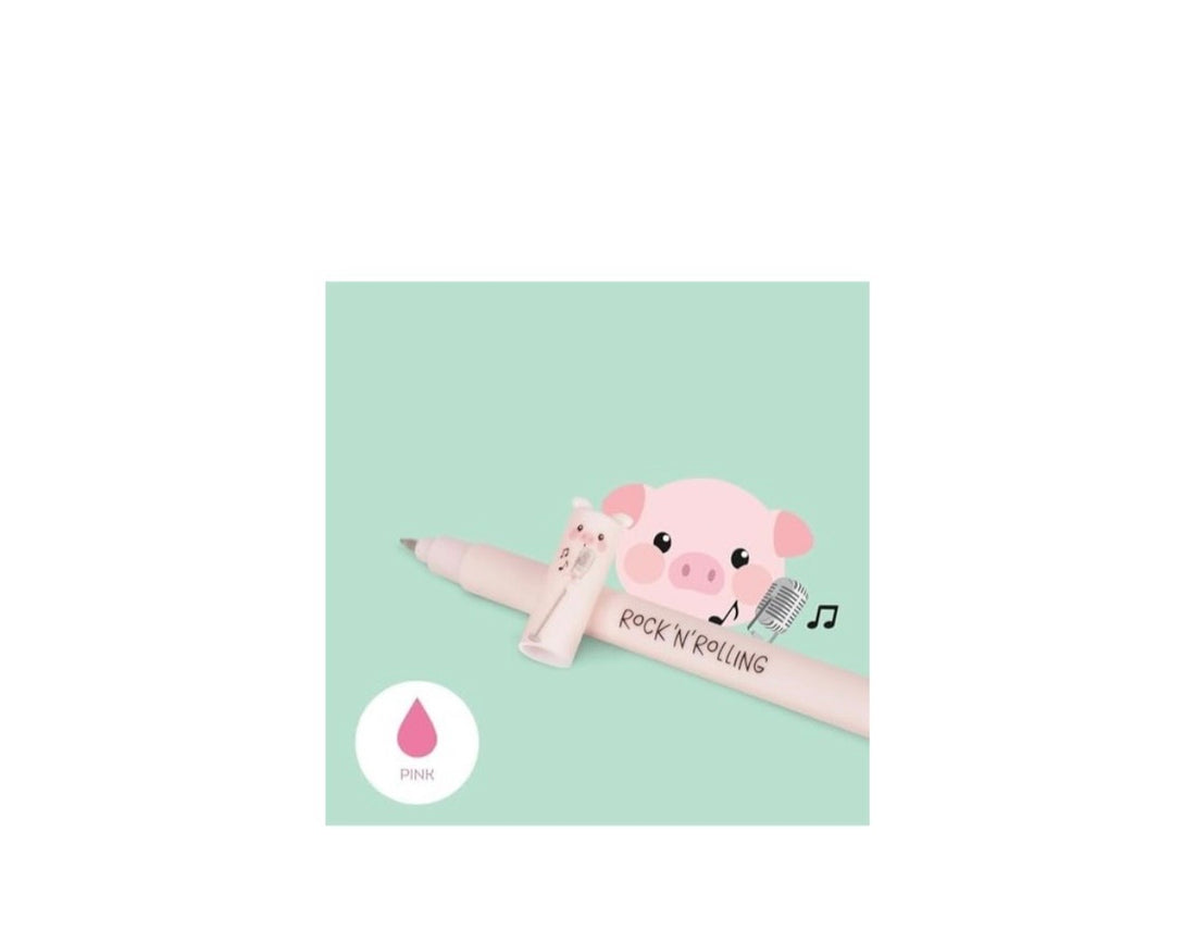 Legami- Penna cancellabile Maialino rock’n rolling