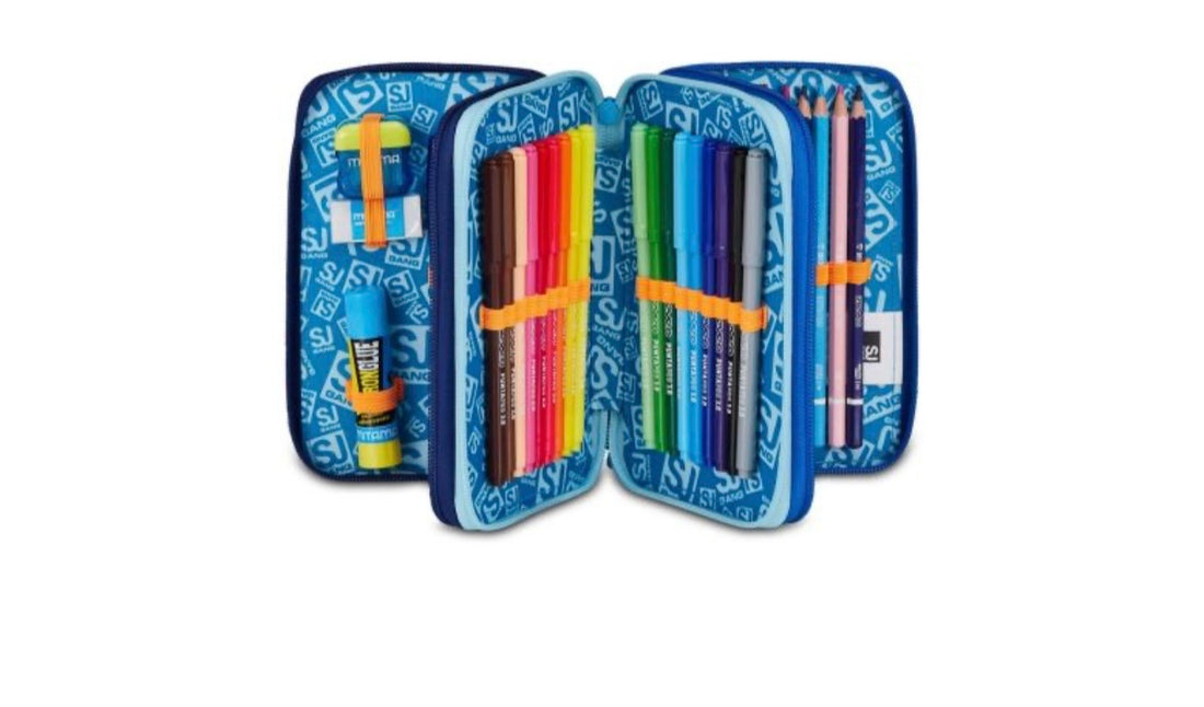 Sj Gang- Astuccio 3 zip completo space led boy 2026/27