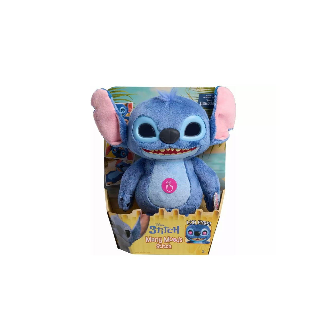 Disney Stitch- Peluche 30cm interattivo suoni ed effetti