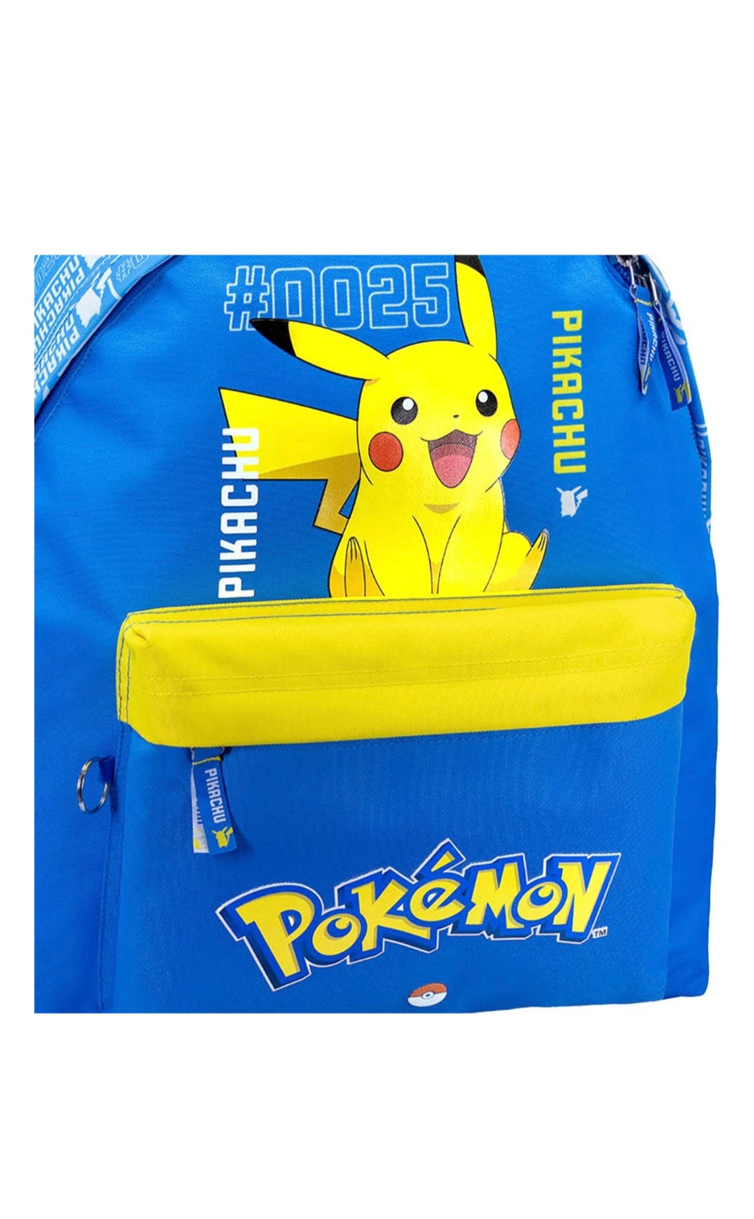 Pokemon- schoolpack zaino americano+ astuccio 3 zip completo