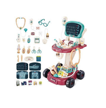 Dottore - carrello con accessori 29 accessori Deluxe 58cm