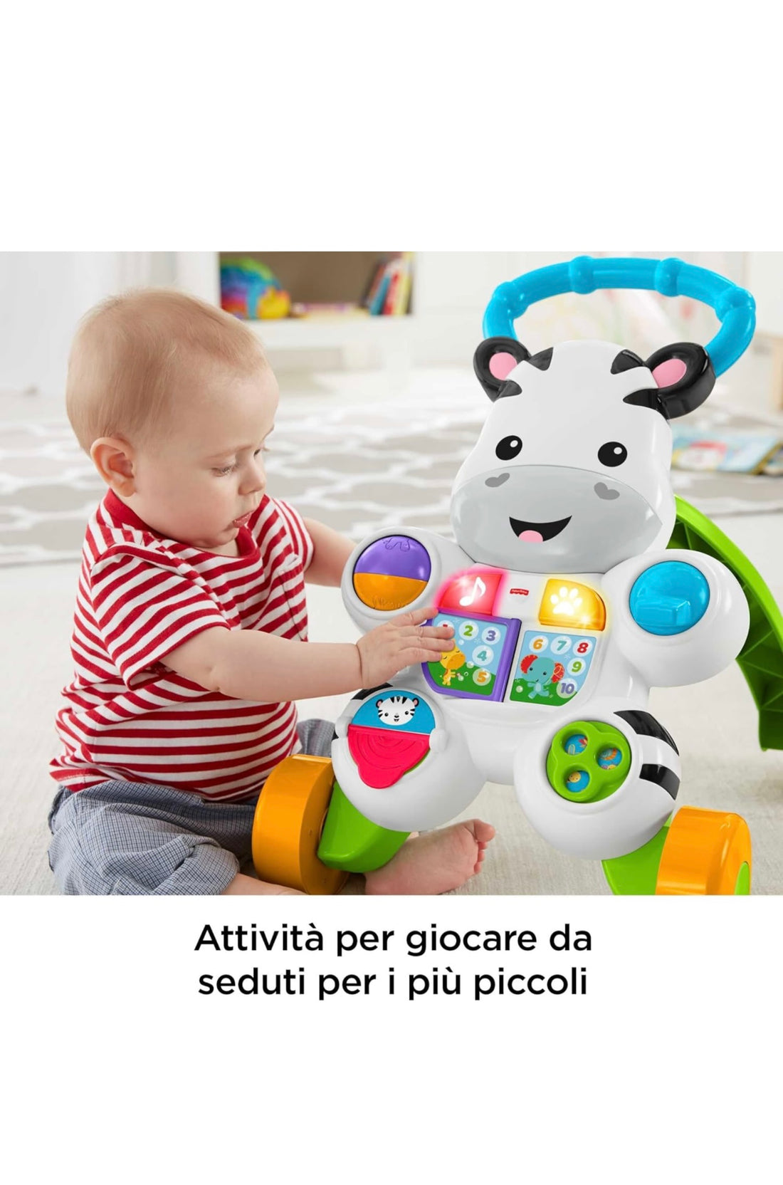 Fisher Price - primi passi con luci e suoni zebra