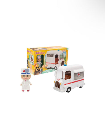 Masha&Orso- Ambulanza con masha e accessori inclusi