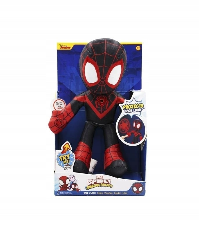 SPIDEY PELUCHE MILES MORALES CON PROIETTORE