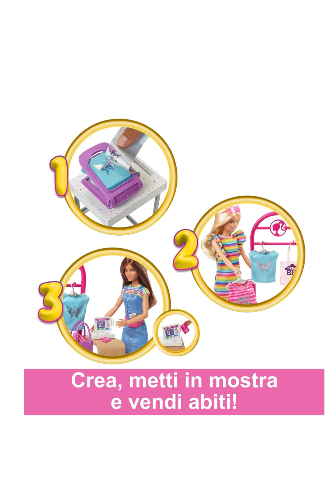 Barbie- Boutique della moda Playset con bambola inclusa 150+look