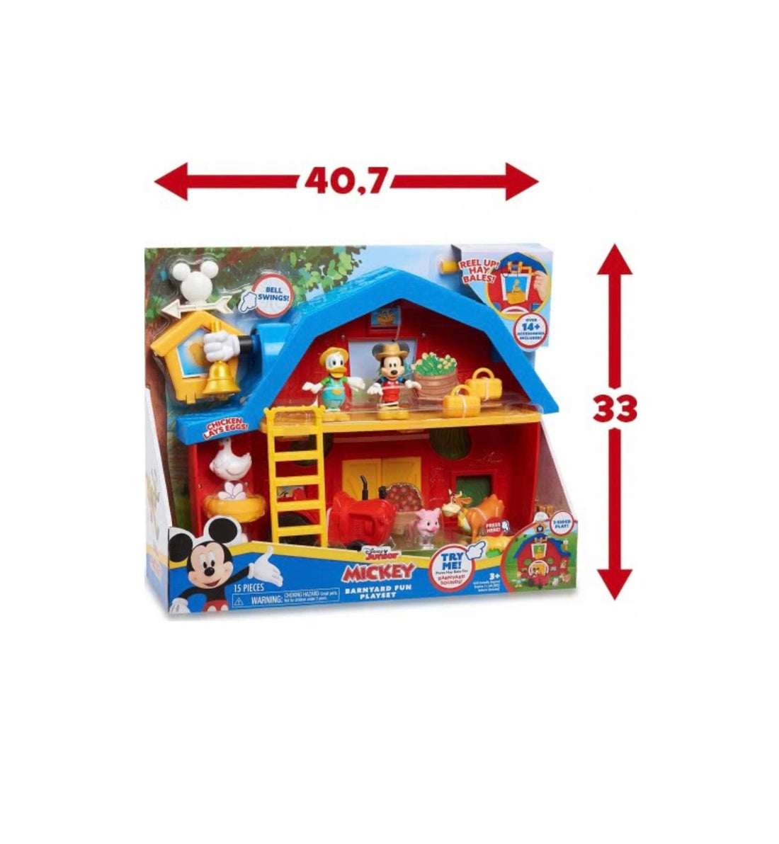 Mickey Mouse- La fattoria di Topolino con accessori e personaggi inclusi
