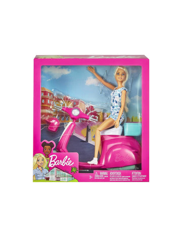 Barbie- Playset Barbie con scooter