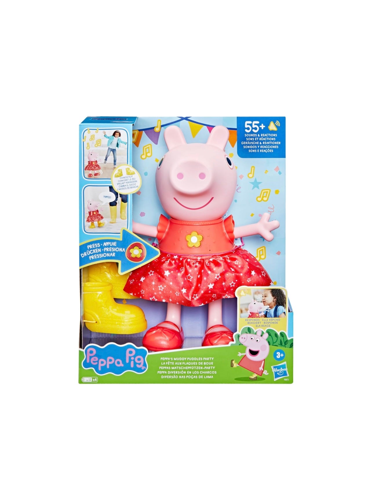 Peppa Pig- bambola festa delle pozzanghere fangose interattiva