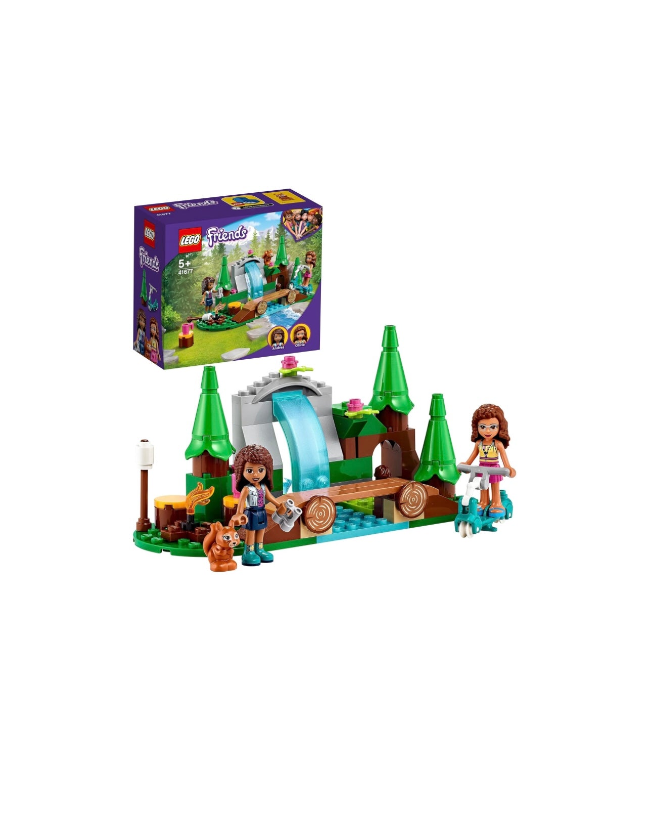 LEGO FRIENDS 41677- CASCATA NEL BOSCO CON ANDREA E OLIVIA