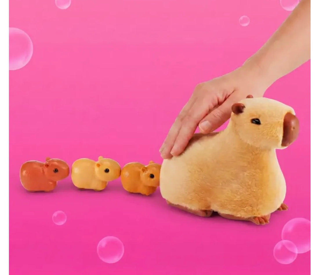 Pets Alive- Mamma e baby Capibara interattiva con cuccioli a sorpresa