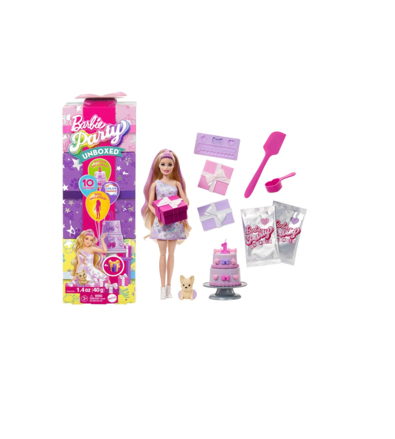 Barbie- Party Surprise con 10 soprese 2 modelli