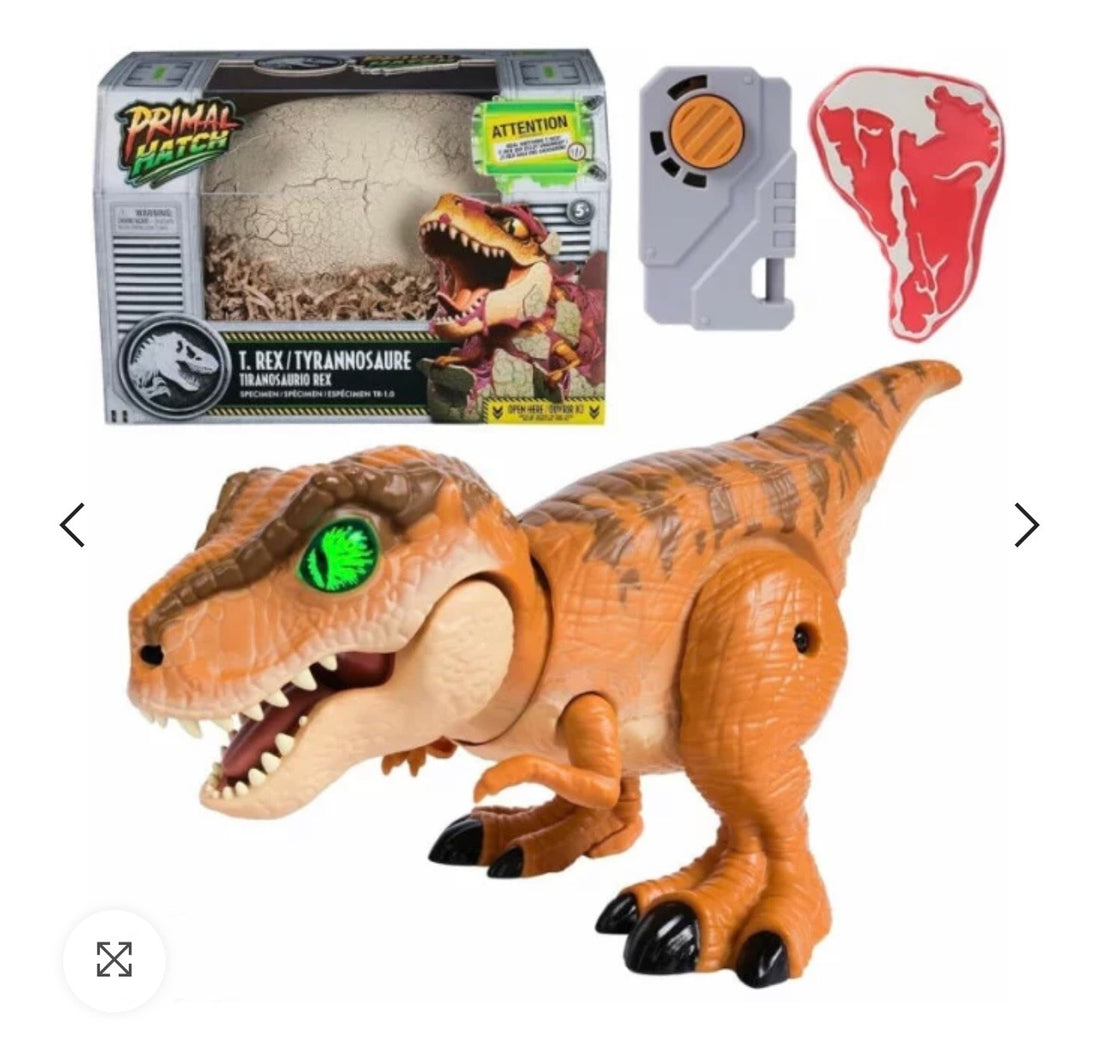 Primal Hatch- Jurassic World uovo interattivo T-Rex+100 suoni e reazioni