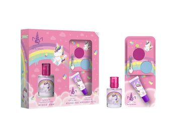 Unicorn- con eau de toilette da 30ml, lip gloss e palette ombretti