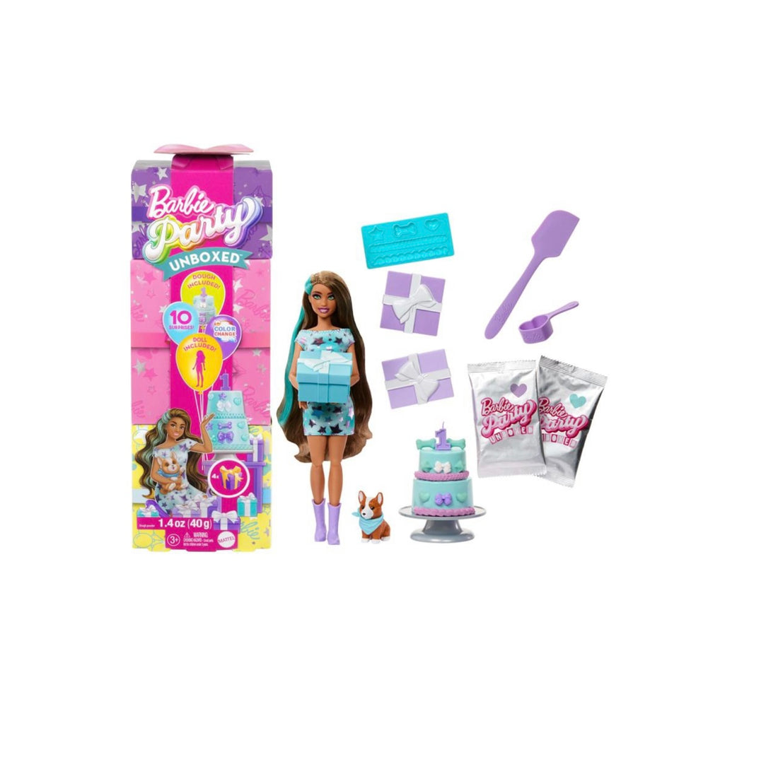 Barbie- Party Surprise con 10 soprese 2 modelli