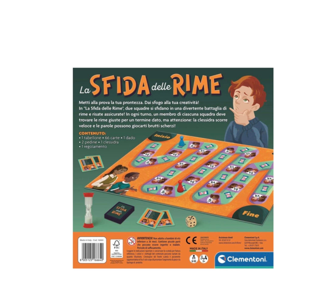 Sfida delle rime- gioco da tavolo