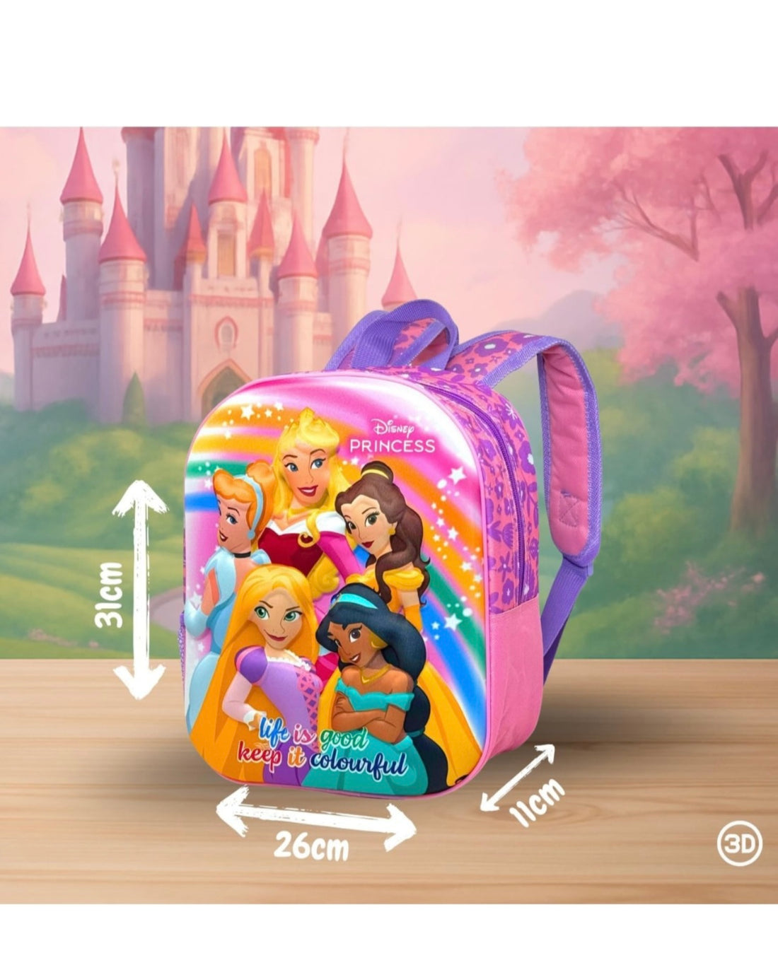 Disney Princess- Zainetto asilo 3D