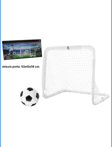 Kidz Corner- porta da calcio in metallo con palla inclusa 68cm