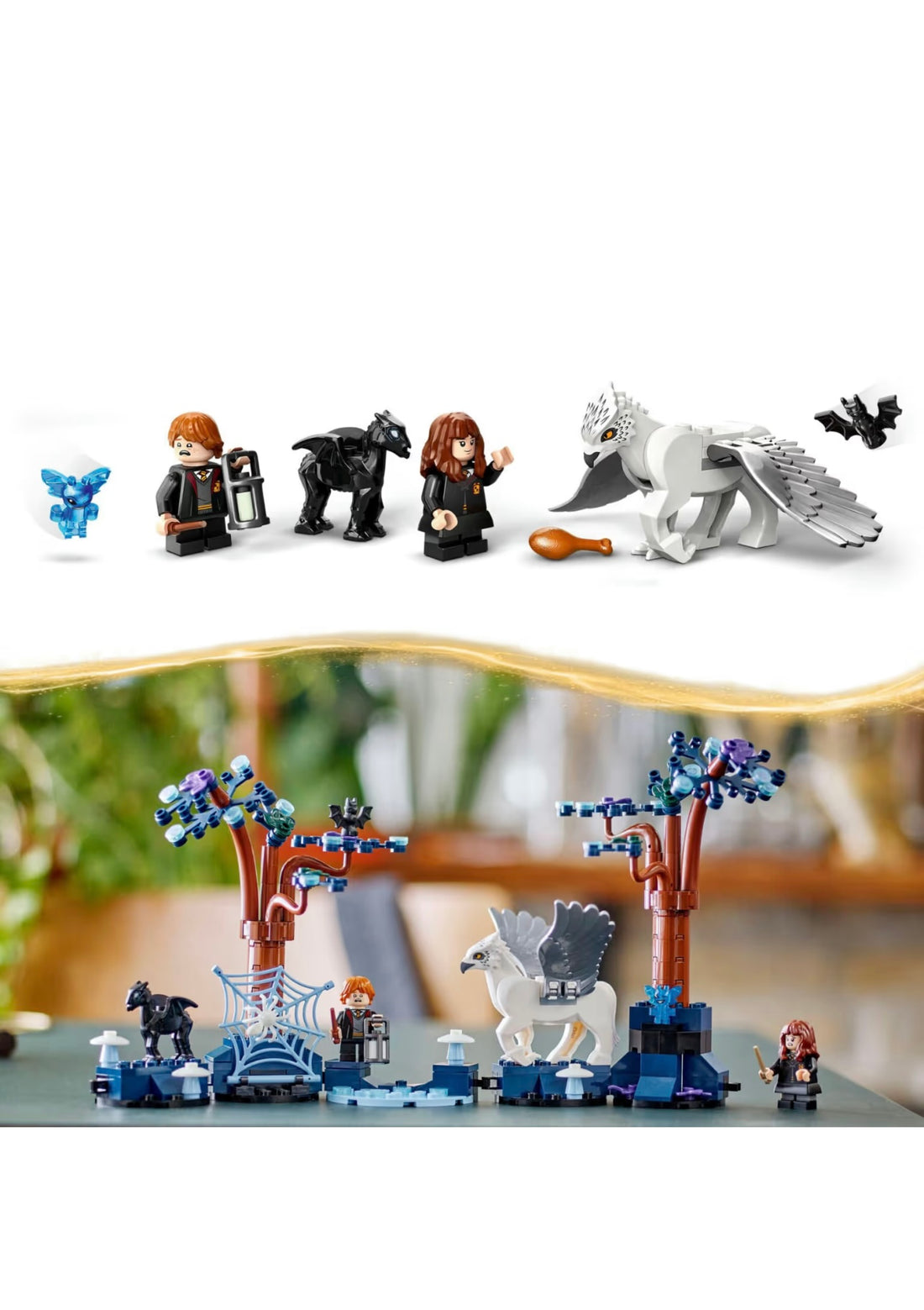 Lego- Harry Potter foresta proibita con creature magiche