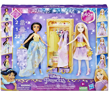 HASBRO- DISNEY PRINCESS ARMADIO CON JASMINE E RAPUNZEL