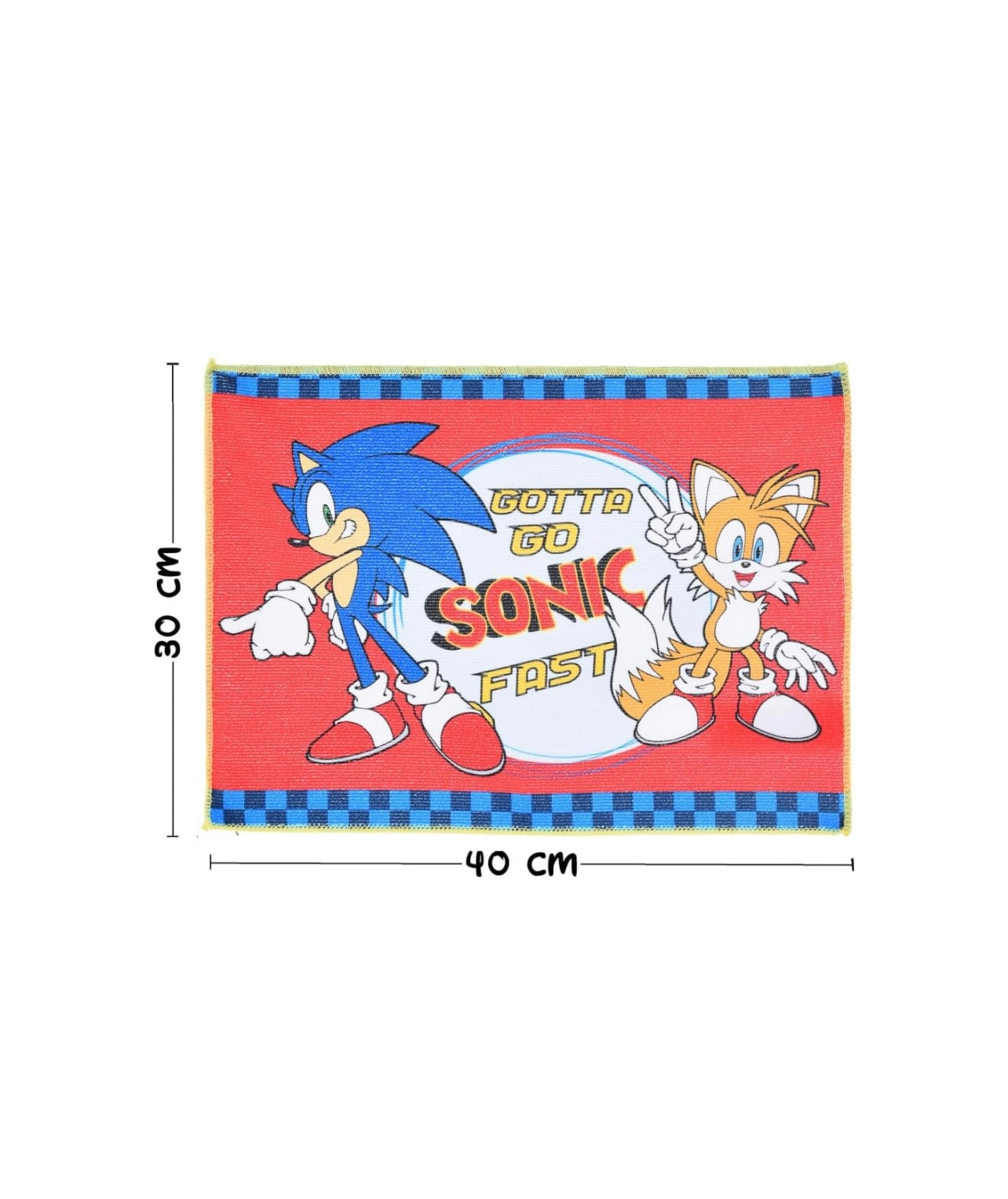 Sonic- Tovaglietta in tessuto lavabile 40x30cm