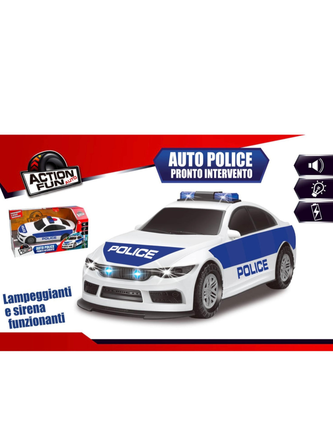Kool Speed- Auto Police grande luci e suoni frizione