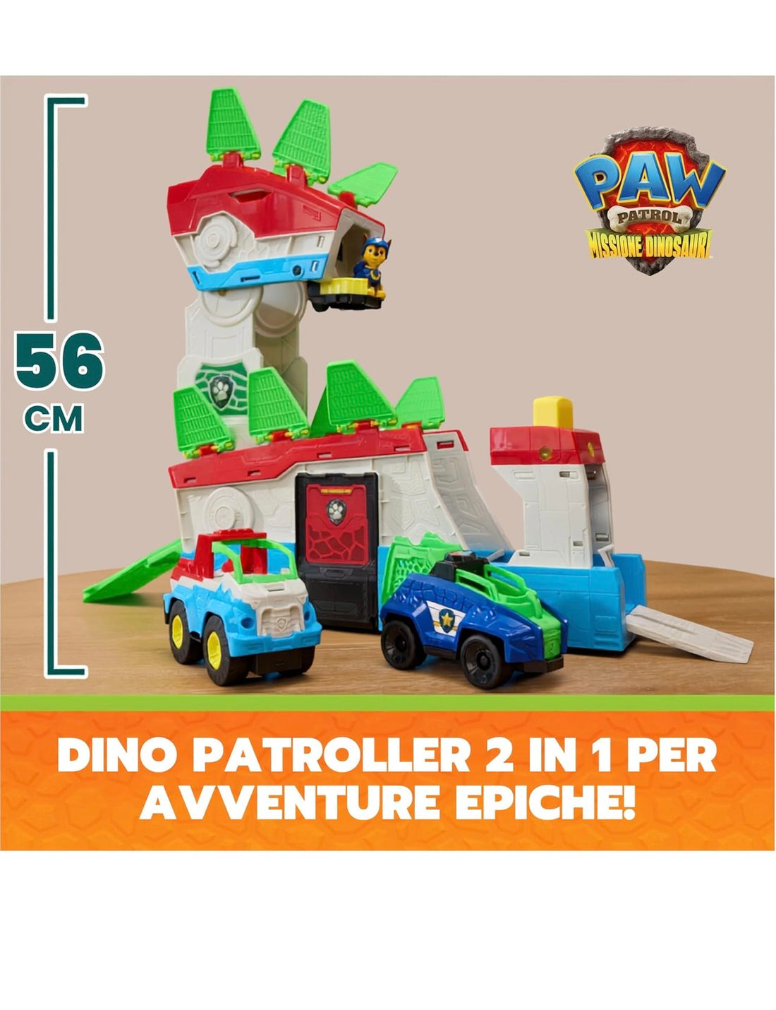 Paw Patrol- The Dino Movie, quartier generale Dino Mobile