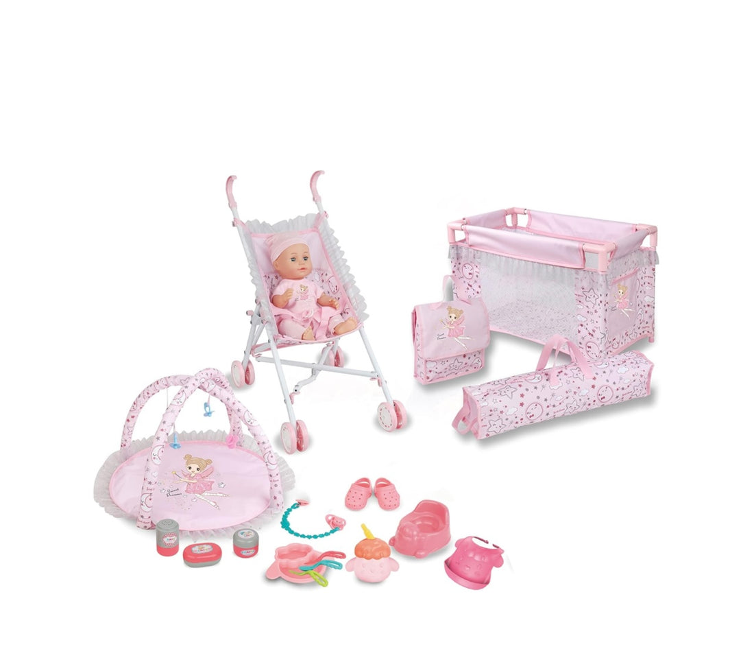 Baby Teo- set trio magica principessa bambolotto con accessori