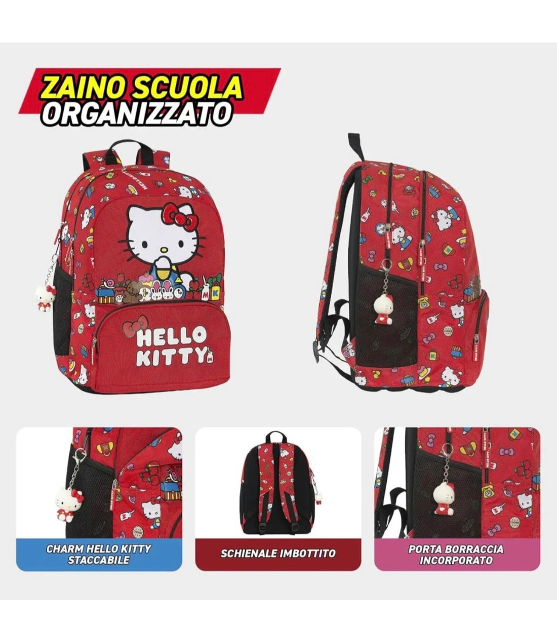 Hello Kitty- Zaino organizzato 2026/27