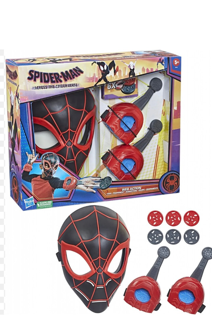 Spider Man- Web action set maschera e lancia dischi